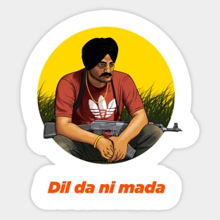 sidhu moosewala dil da ni mada Sticker